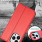 iPhone 16e / 16/15/14/13/12/11 (Pro/Pro Max/X/XS/XR/SE) Leather Wallet Case - Magnetic Flip Cover with Card Slots & Kickstand