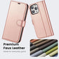 iPhone 16e / 16/15/14/13/12/11 (Pro/Pro Max/X/XS/XR/SE) Leather Wallet Case - Magnetic Flip Cover with Card Slots & Kickstand