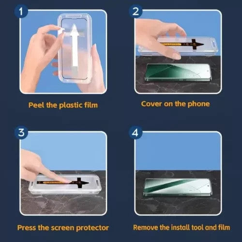 Samsung Galaxy S25 Ultra/S24 Plus Tempered Glass Screen Protector - Easy Install Full Coverage