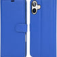 iPhone 16e / 16/15/14/13/12/11 (Pro/Pro Max/X/XS/XR/SE) Leather Wallet Case - Magnetic Flip Cover with Card Slots & Kickstand