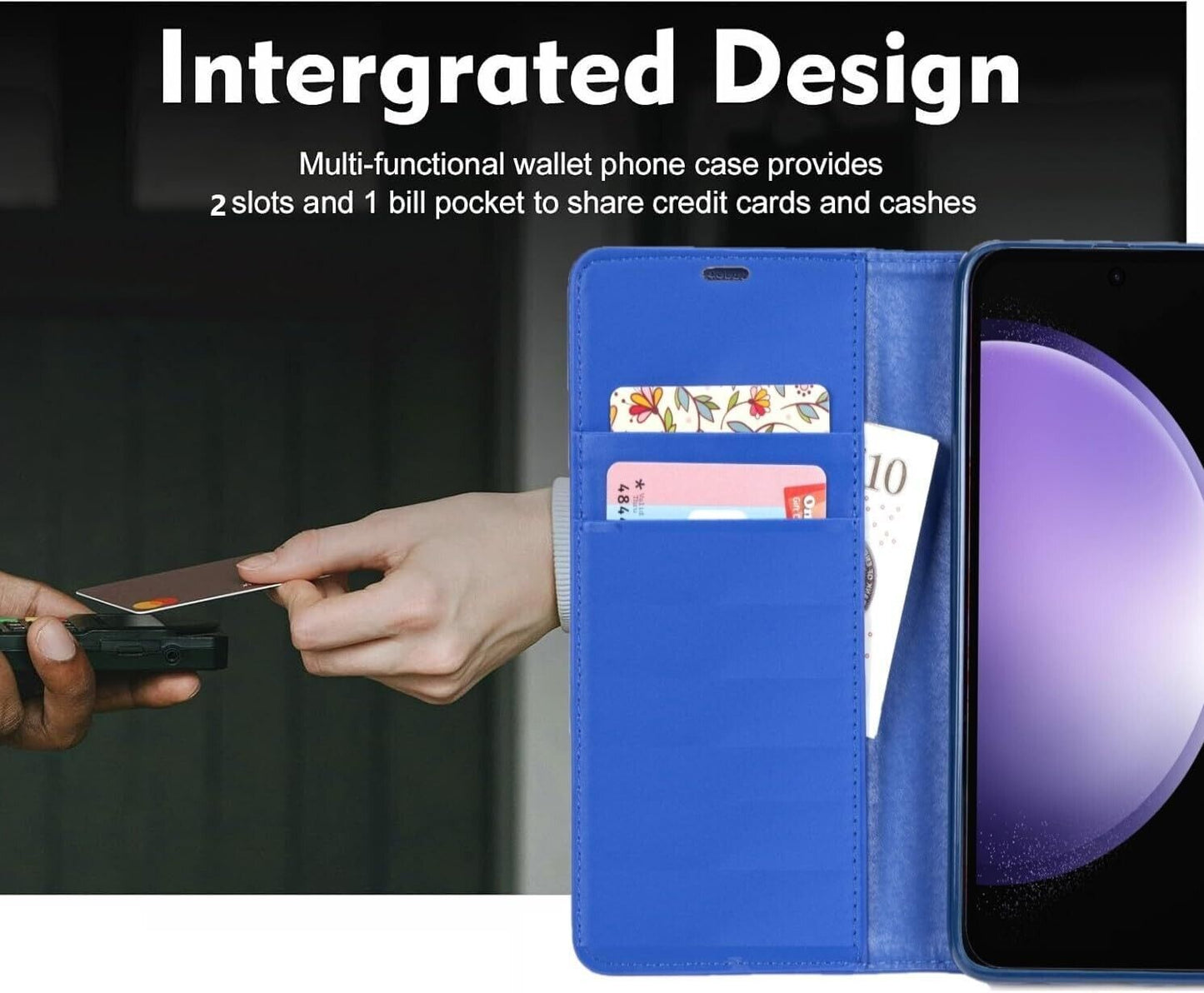 iPhone 16e / 16/15/14/13/12/11 (Pro/Pro Max/X/XS/XR/SE) Leather Wallet Case - Magnetic Flip Cover with Card Slots & Kickstand
