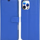 iPhone 16e / 16/15/14/13/12/11 (Pro/Pro Max/X/XS/XR/SE) Leather Wallet Case - Magnetic Flip Cover with Card Slots & Kickstand