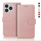 iPhone 16e / 16/15/14/13/12/11 (Pro/Pro Max/X/XS/XR/SE) Leather Wallet Case - Magnetic Flip Cover with Card Slots & Kickstand