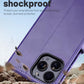iPhone 16e / 16/15/14/13/12/11 (Pro/Pro Max/X/XS/XR/SE) Leather Wallet Case - Magnetic Flip Cover with Card Slots & Kickstand