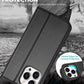 iPhone 16e / 16/15/14/13/12/11 (Pro/Pro Max/X/XS/XR/SE) Leather Wallet Case - Magnetic Flip Cover with Card Slots & Kickstand