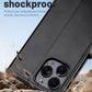iPhone 16e / 16/15/14/13/12/11 (Pro/Pro Max/X/XS/XR/SE) Leather Wallet Case - Magnetic Flip Cover with Card Slots & Kickstand