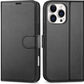 iPhone 16e / 16/15/14/13/12/11 (Pro/Pro Max/X/XS/XR/SE) Leather Wallet Case - Magnetic Flip Cover with Card Slots & Kickstand