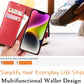 iPhone 16e / 16/15/14/13/12/11 (Pro/Pro Max/X/XS/XR/SE) Leather Wallet Case - Magnetic Flip Cover with Card Slots & Kickstand