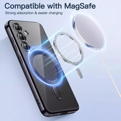 For Samsung Galaxy S25 Plus Ultra S24 S22 S23 S21 FE Shockproof Magnetic Case